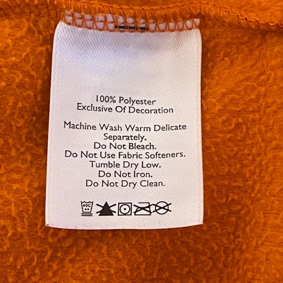 Eddie Bauer Size XL 1/4 Zip Orange Pullover Fleece Shirt Hiking Outdoor Camping - Picture 15 of 16